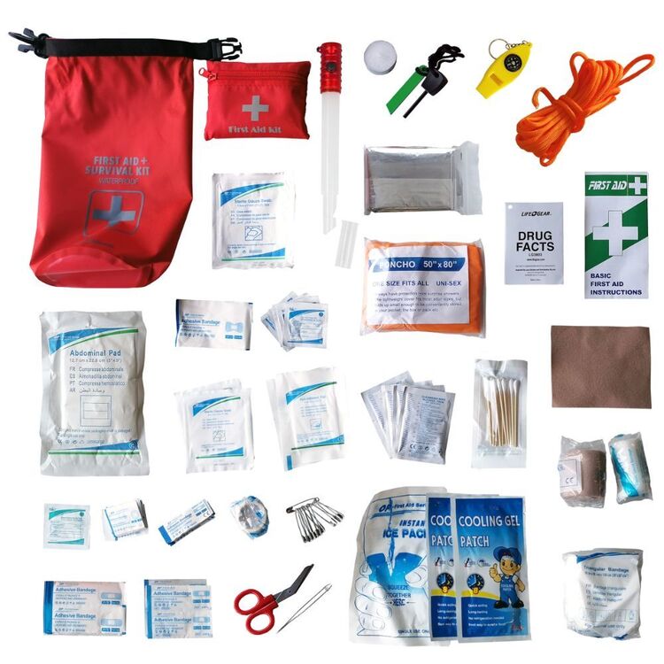129 Piece First Aid & Survival Kit